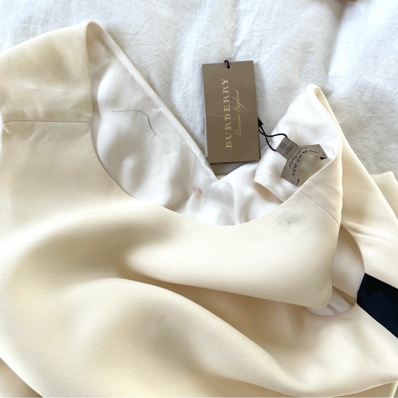 BURBERRY wool Derora racing stripe top NWT imperfect - Picture 6 of 7